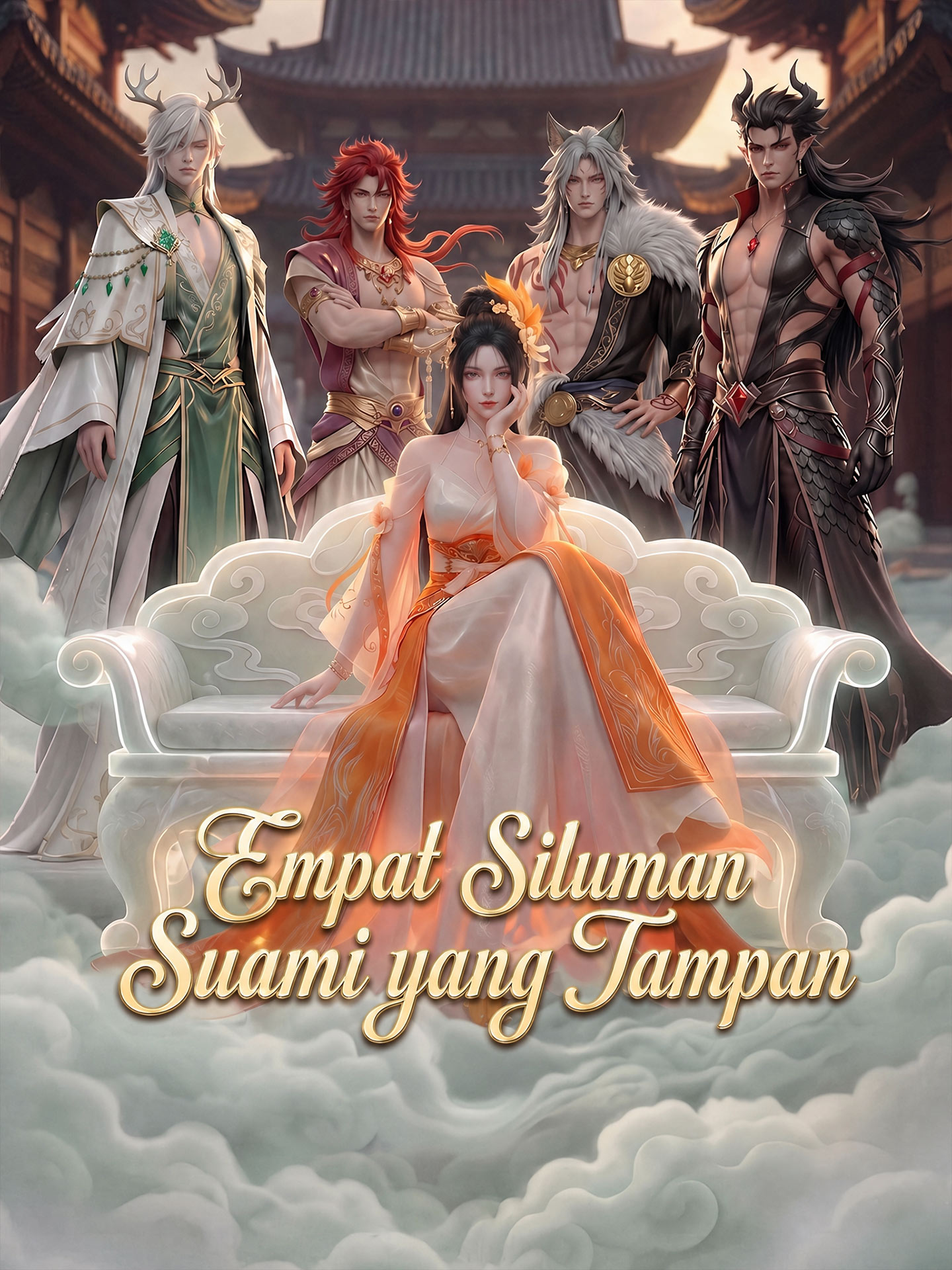 Poster Empat Siluman Suami yang Tampan