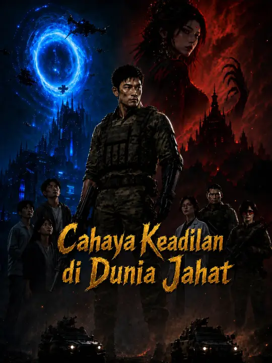 Poster Cahaya Keadilan di Dunia Jahat