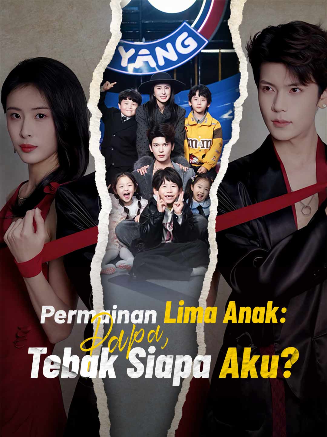 Poster Permainan Lima Anak: Papa, Tebak Siapa Aku?
