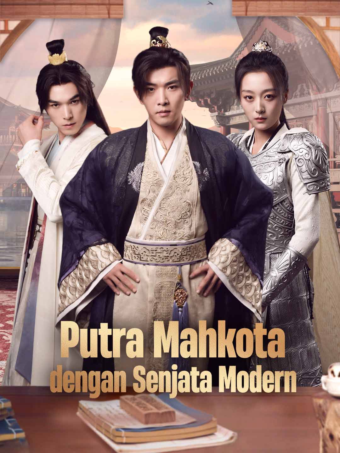 Poster Putra Mahkota dengan Senjata Modern